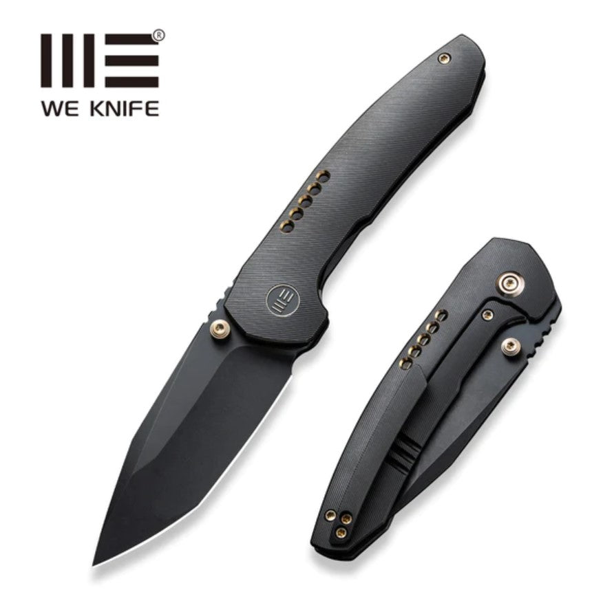 We Knife Trogon | Black Titanium – Integrity Knives