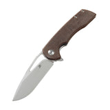 T1001A1 Kansept Kryo | brown micarta | stonewash blade |