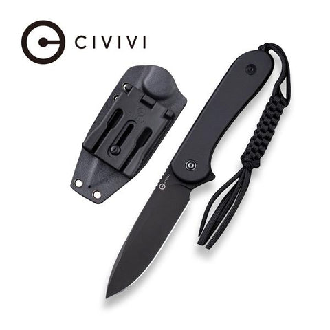 C2105A Civivi Fixed Blade Elementum - Black G10 Flat Handle