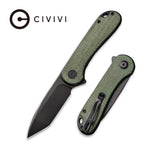C907T-E Civivi Elementum Tanto Blade/ Green Micarta Handle