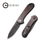C907W Civivi Elementum Black Ebony Wood Handle