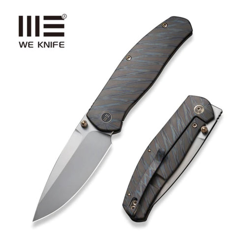 We Knife Esprit | Ray Laconico | Tiger Stripe Flamed Titanium Handles