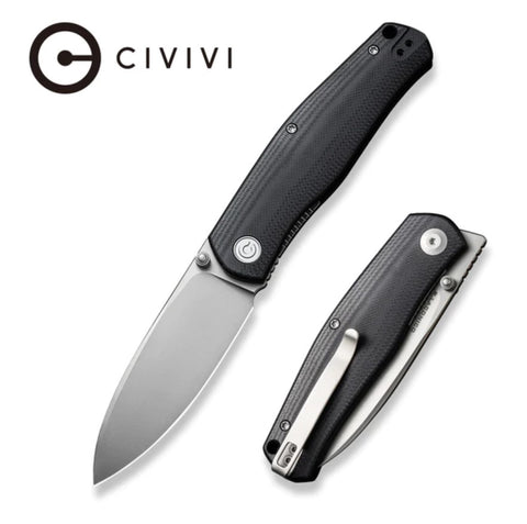 CIVIVI Knives Ray Laconico Sokoke | Front Flipper | Black G10