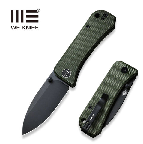 WE KNIFE BANTER GREEN MICARTA/BLACK