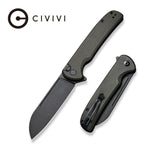 CIVIVI Knives Chevalier | Dark Green Micarta Handles