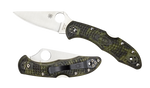 C11ZFGR Spyderco Delica 4 Zome Green Folding Knife