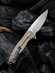 2009B WE Knife Co. Kitefin LE Knife Copper Shredded CF (3.24" Hand Satin)