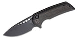 We Knife Company Ferrum Forge Mini Malice | Black titanium handles