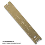 Knafs Titanium Ruler + Angle Finder | Gold |