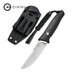 C19046-1 CIVIVI Tamashii Fixed Blade | Black G10